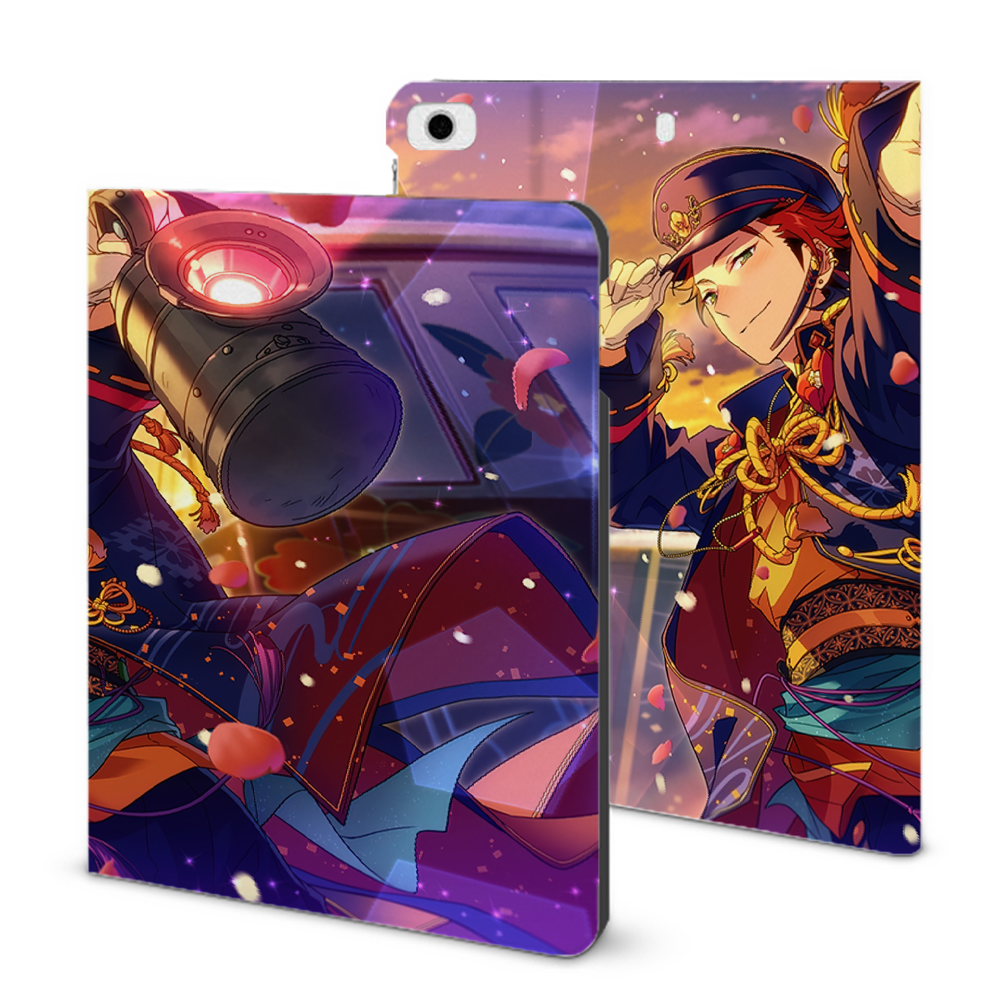 （画像用） あんさんぶるスターズ! Ensemble Stars IPad ケース ブック型 PUレザー TPU 耐衝撃 軽量 薄型 ペン収納なし 全面保護 IPad 各モデル対応